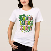 O Gelukswil St. Patrick's Dag Tri-Blend Shirt (Voorkant)