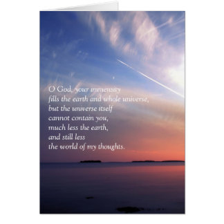 O God, jouw immensiteit vult de aarde