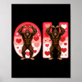 O-h Couples Matching Funny Bigfoot In Midwestern V Poster (Voorkant)