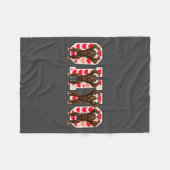 O-h-i-o Funny Bigfoot Ohio In Midwestern Valentine Fleece Deken (Voorkant (Horizontaal))