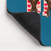 O-h-i-o Funny Bigfoot Ohio In Midwestern Valentine Muismat (Hoek)