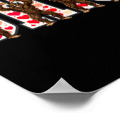 O-h-i-o Funny Bigfoot Ohio In Midwestern Valentine Poster (Hoek)