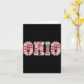 O-h-i-o Funny Skeletons Ohio In Midwestern Valenti Kaart (Gele Bloem)