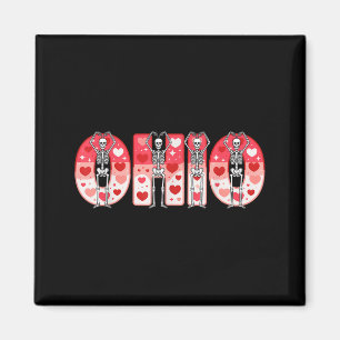 O-h-i-o Grappige Skeletten Ohio In Midwestern Vale Magneet