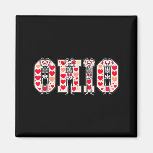 O-h-i-o Grappige Skeletten Ohio In Midwestern Vale Magneet