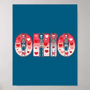O-h-i-o Grappige Skeletten Ohio In Midwestern Vale Poster