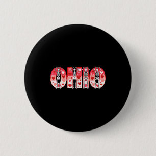 O-h-i-o Grappige Skeletten Ohio In Midwestern Vale Ronde Button 5,7 Cm