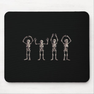 O-h-i-o State Skelet Liefhebber Ohio Halloween Man Muismat