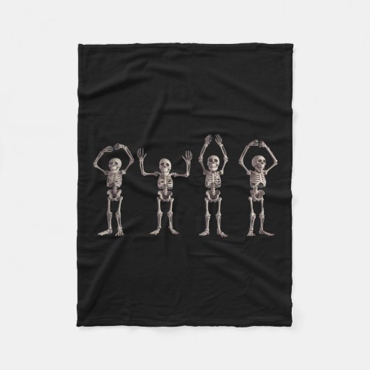 O-h-i-o State Skeleton Lover Ohio Halloween Mannen Fleece Deken (Voorkant)