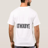 O HAI (zwarte tekst) T-shirt (Achterkant)