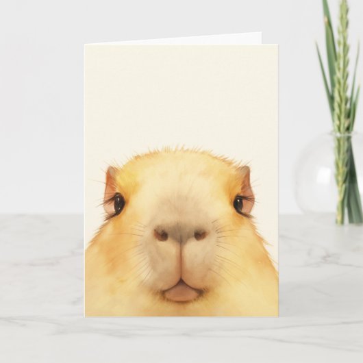 O Hallo Daar Capybara Kaart (Voorkant)
