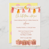 O Hallo daar lieve schat Digitale uitnodiging (Voorkant / Achterkant)