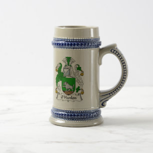 O Hanlon Coat of Arms Stein - Familiecrest Bierpul