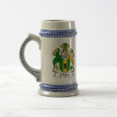 O Hara Coat of Arms Stein - Familiecrest Bierpul (Links)