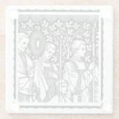 O Heilige Heiligheid De Heilige Monstrant met prie Glazen Onderzetter (Achterkant)