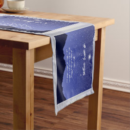 O Heilige Kerstkerstkeukenloper Korte Tafelloper