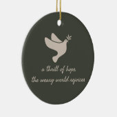 O Heilige Kerstkerstversiering Keramisch Ornament (Rechts)