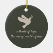 O Heilige Kerstkerstversiering Keramisch Ornament (Voorkant)