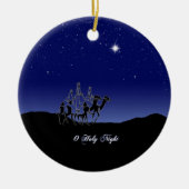 O Heilige Kerstkerstversiering Keramisch Ornament (Voorkant)