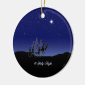 O Heilige Kerstkerstversiering Keramisch Ornament (Links)