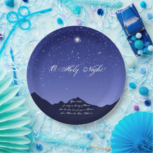 O Heilige Kerstmis Borden Papieren Bordje (Feest)