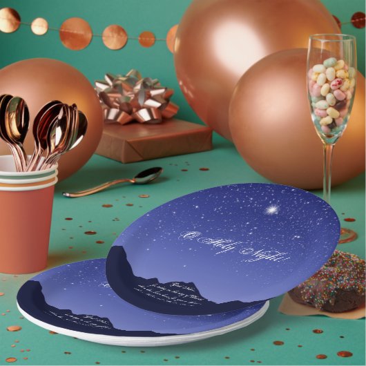 O Heilige Kerstmis Borden Papieren Bordje (Multi)