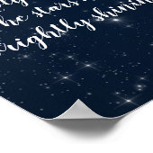 O Heilige KerstsLyrie Elegant Holiday Poster (Hoek)