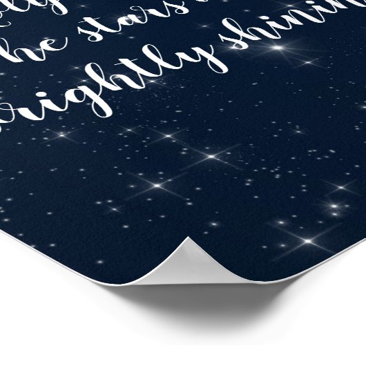 O Heilige KerstsLyrie Elegant Holiday Poster (Hoek)