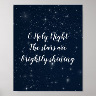O Heilige KerstsLyrie Elegant Holiday Poster