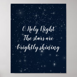 O Heilige KerstsLyrie Elegant Holiday Poster