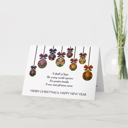 O HEILIGE NACHT Christelijke Kerst Feestdagen Kaart (Voorkant)