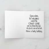 O HEILIGE NACHT FEESTDAGEN KAART (Binnen)