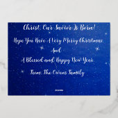 O Heilige Nacht  Folie Feestdagenkaart (Achterkant)