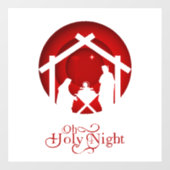 O heilige nacht geboorte van Jezus Raamsticker (Vel)