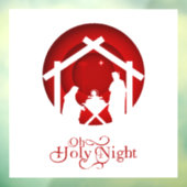 O heilige nacht geboorte van Jezus Raamsticker (Vel 3)