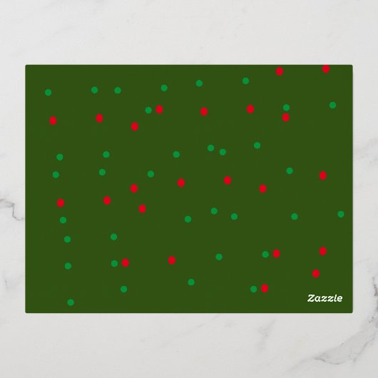 O heilige nacht goud elegante kerstkaart folie feestdagen briefkaart (Achterkant)