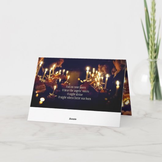 O Heilige Nacht, hij heeft ons echt geleerd van li Kaart (Achterkant)