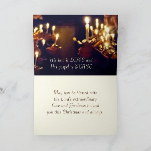 O Heilige Nacht, hij heeft ons echt geleerd van li Kaart (Binnen)