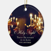 O Heilige Nacht, hij heeft ons echt geleerd van li Keramisch Ornament (Links)