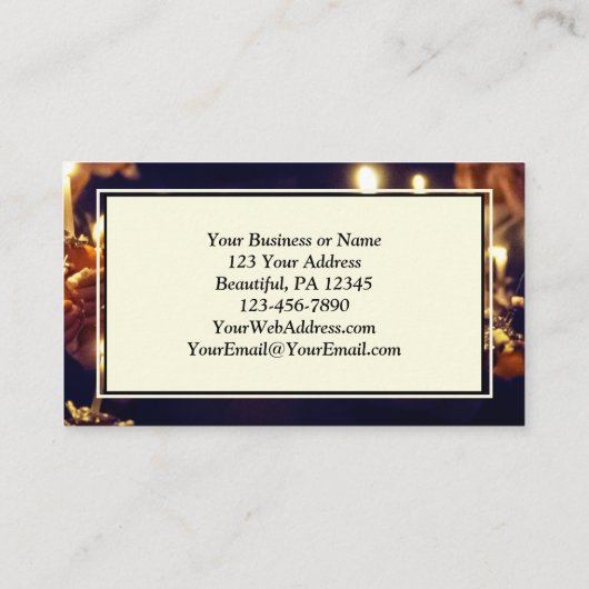 O Heilige Nacht, hij heeft ons echt geleerd van li Visitekaartje (Achterkant)