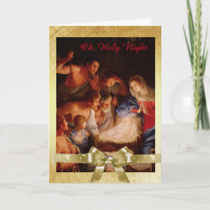 O, Heilige Nacht, Jezus, Maria en Herders Kaart