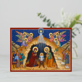 O Heilige Nacht | Kerst | Folie Uitnodiging (Staand Voorkant)