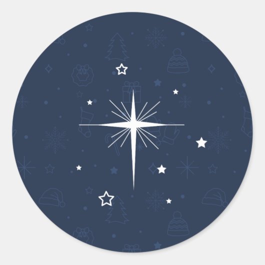 O' HEILIGE NACHT / Kerst stickers (Voorkant)