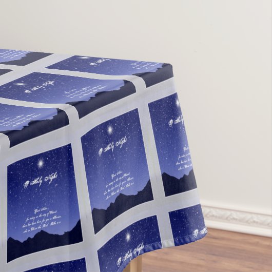 O Heilige Nacht Kerst Tafel Doek Tafelkleed (Voorbeeld)