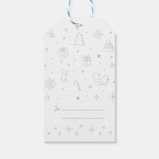 O' HEILIGE NACHT / Kerstcadeau Label Cadeaulabel (Achterkant)