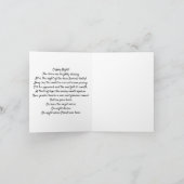 "O Heilige Nacht" Kerstkaart Bedankkaart (Binnen)