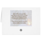 "O Heilige Nacht" kerstkarolKaart (Achterkant Horizontaal)