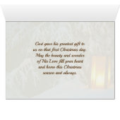 "O Heilige Nacht" kerstkarolKaart (Binenzijde Horizontaal (Onderkant))