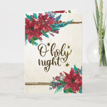 O Heilige Nacht, Kerstmis Carol Red Poinsettia