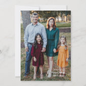 O Heilige nacht Kerstmis fotokaart Kaart (Achterkant)